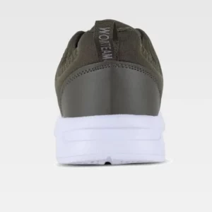 Zapatilla deportiva WorkTeam P4002, Verde oscuro, vista del talón