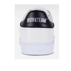 Zapatilla estilo tenis WorkTeam P4003, Blanco, vista del talón