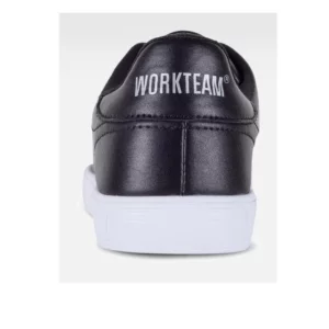 Zapatilla estilo tenis WorkTeam P4003, Negro, vista del talón