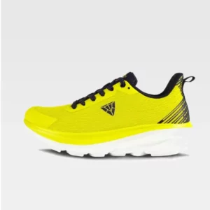 Zapatilla deportiva WorkTeam P4004, Amarillo flúor, vista lateral izquierda