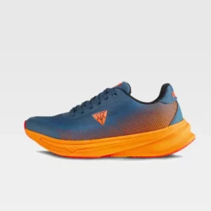 Zapatilla deportiva WorkTeam P4005, Azafata/Naranja fluor, vista lateral izquierda