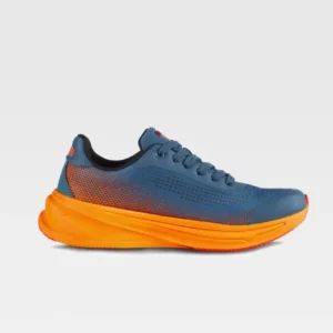 Zapatilla deportiva WorkTeam P4005, Azafata/Naranja fluor, vista lateral derecha
