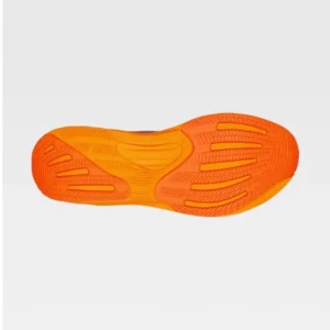 Zapatilla deportiva WorkTeam P4005, Azafata/Naranja fluor, vista de la suela