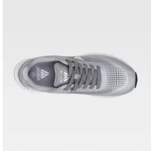 Zapatilla deportiva WorkTeam P4005, Gris claro, vista cenital de un zapato