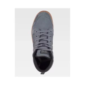 Zapatilla abotinada WorkTeam P4019, Gris, vista cenital de un zapato