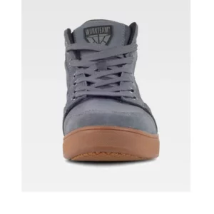 Zapatilla abotinada WorkTeam P4019, Gris, vista frontal