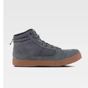 Zapatilla abotinada WorkTeam P4019, Gris, vista lateral derecha