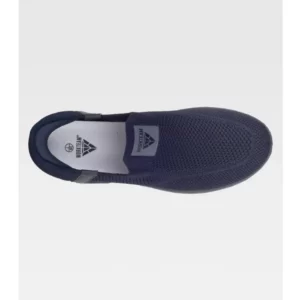 Zapatilla de punto WorkTeam P4020, Marino, vista cenital de un zapato