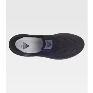 Zapatilla de punto WorkTeam P4020, Negro, vista cenital de un zapato