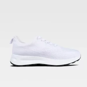 Zapatilla deportiva de punto WorkTeam P4021, Blanco, vista lateral derecha