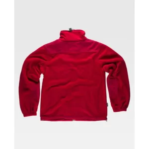 Chaqueta polar con coderas WorkTeam S4000, Granate, vista trasera