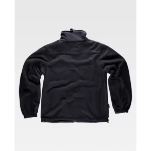 Chaqueta polar con coderas WorkTeam S4000, Negro, vista trasera