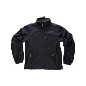 Chaqueta polar con coderas WorkTeam S4000, Negro, vista frontal