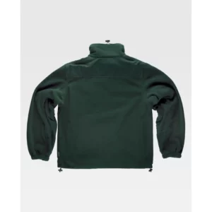 Chaqueta polar con coderas WorkTeam S4000, Verde oscuro, vista trasera
