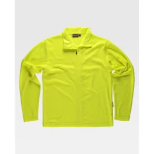 Chaqueta polar segunda piel WorkTeam S4002, Amarillo flúor, vista frontal