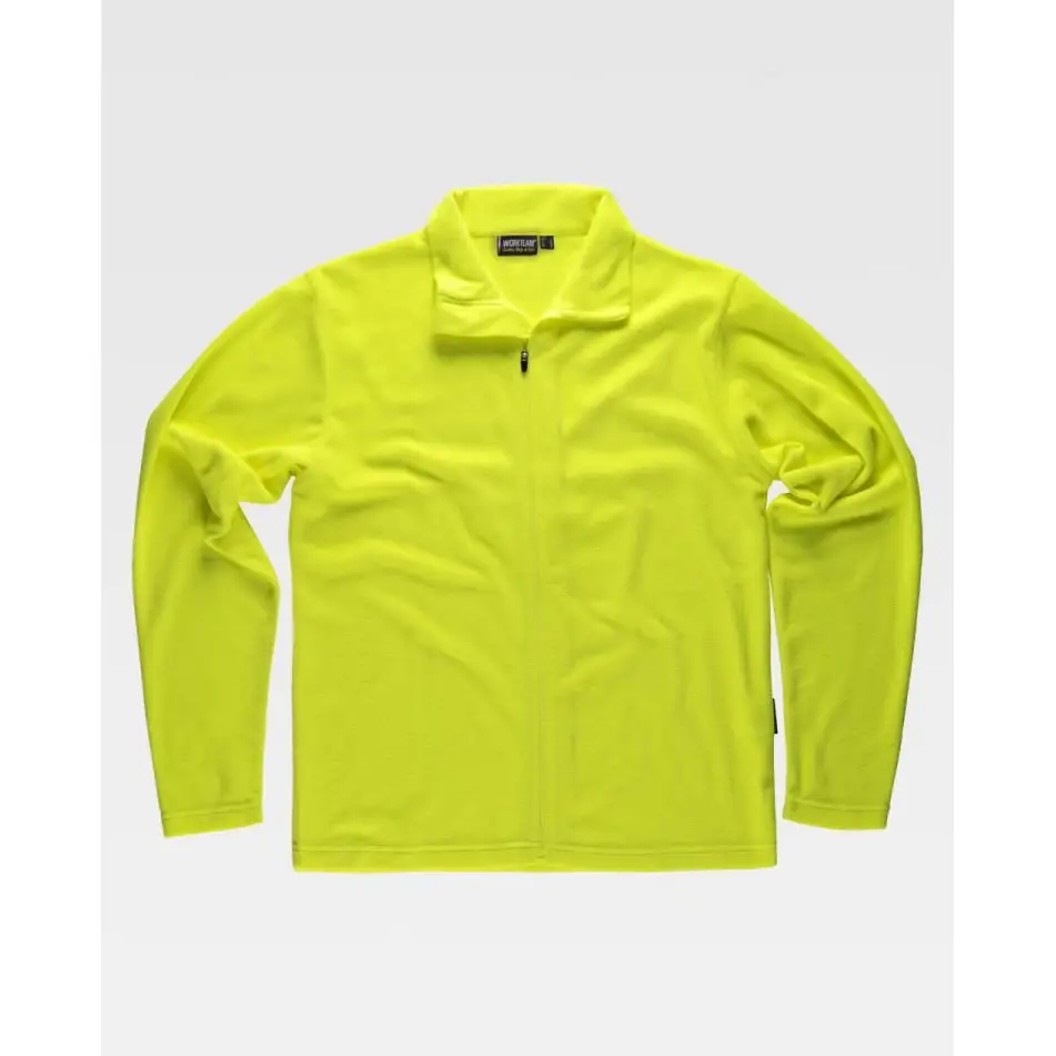 Chaqueta polar segunda piel WorkTeam S4002 3 Chaqueta polar segunda piel WorkTeam S4002, Amarillo flúor, vista frontal