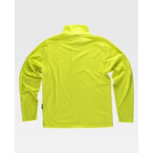 Chaqueta polar segunda piel WorkTeam S4002, Amarillo flúor, vista trasera