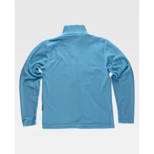 Chaqueta polar segunda piel WorkTeam S4002, Celeste, vista trasera