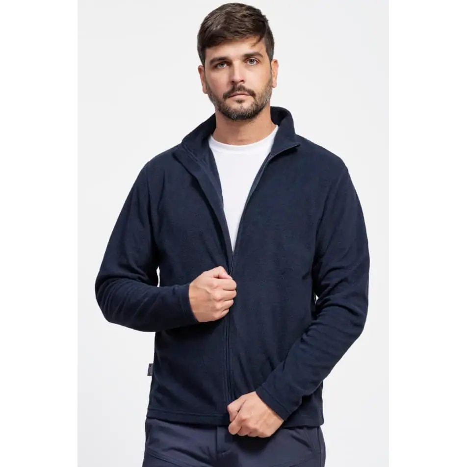 Chaqueta polar segunda piel WorkTeam S4002 1 Chaqueta polar segunda piel WorkTeam S4002, Marino, vista frontal con modelo
