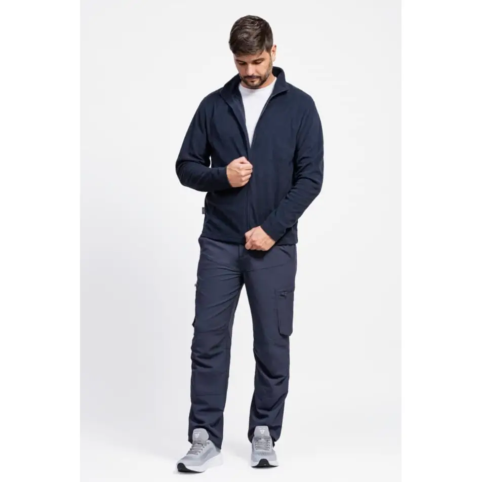 Chaqueta polar segunda piel WorkTeam S4002 2 Chaqueta polar segunda piel WorkTeam S4002, Marino, vista frontal de cuerpo entero con modelo