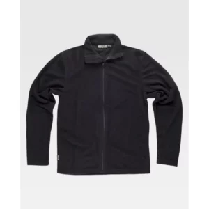 Chaqueta polar segunda piel WorkTeam S4002, Negro, vista frontal
