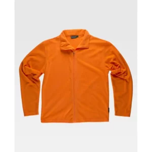 Chaqueta polar segunda piel WorkTeam S4002, Naranja flúor, vista frontal