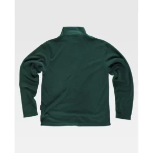 Chaqueta polar segunda piel WorkTeam S4002, Verde, vista trasera