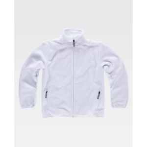 Chaqueta polar con bolsillos WorkTeam S4005, Blanco, vista frontal