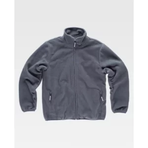Chaqueta polar con bolsillos WorkTeam S4005, Gris oscuro, vista frontal