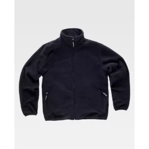 Chaqueta polar con bolsillos WorkTeam S4005, Negro, vista frontal