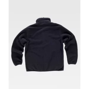 Chaqueta polar con bolsillos WorkTeam S4005, Negro, vista trasera