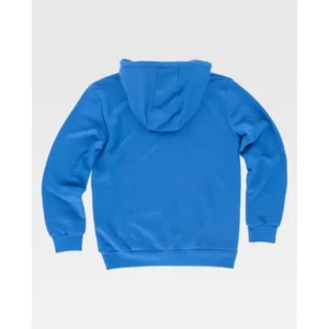 Sudadera básica con capucha WorkTeam S5506, Azul, vista trasera