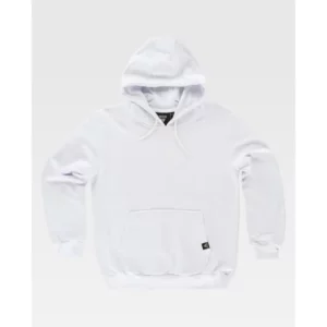 Sudadera básica con capucha WorkTeam S5506, Blanco natural, vista frontal