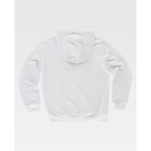 Sudadera básica con capucha WorkTeam S5506, Blanco natural, vista trasera