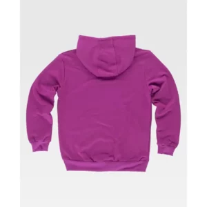 Sudadera básica con capucha WorkTeam S5506, Burdeos, vista trasera