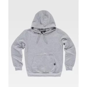 Sudadera básica con capucha WorkTeam S5506, Gris jaspeado, vista frontal