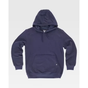 Sudadera básica con capucha WorkTeam S5506, Marino, vista frontal
