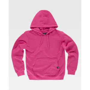 Sudadera básica con capucha WorkTeam S5506, Rosa fucsia, vista frontal