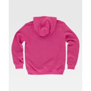 Sudadera básica con capucha WorkTeam S5506, Rosa fucsia, vista trasera