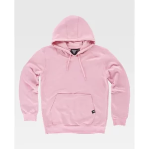Sudadera básica con capucha WorkTeam S5506, Rosa claro, vista frontal