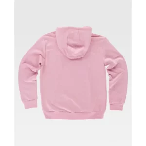 Sudadera básica con capucha WorkTeam S5506, Rosa claro, vista trasera