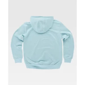 Sudadera básica con capucha WorkTeam S5506, Turquesa claro, vista trasera