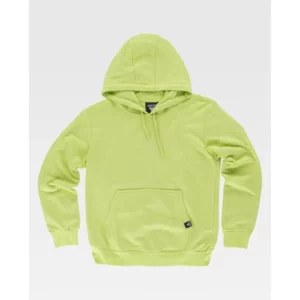 Sudadera básica con capucha WorkTeam S5506, Verde lima, vista frontal