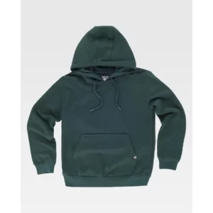 Sudadera básica con capucha WorkTeam S5506, Verde oscuro, vista frontal