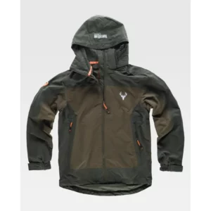 Chaqueta impermeable WorkTeam S8220, Verde bosque/Verde oliva, vista frontal