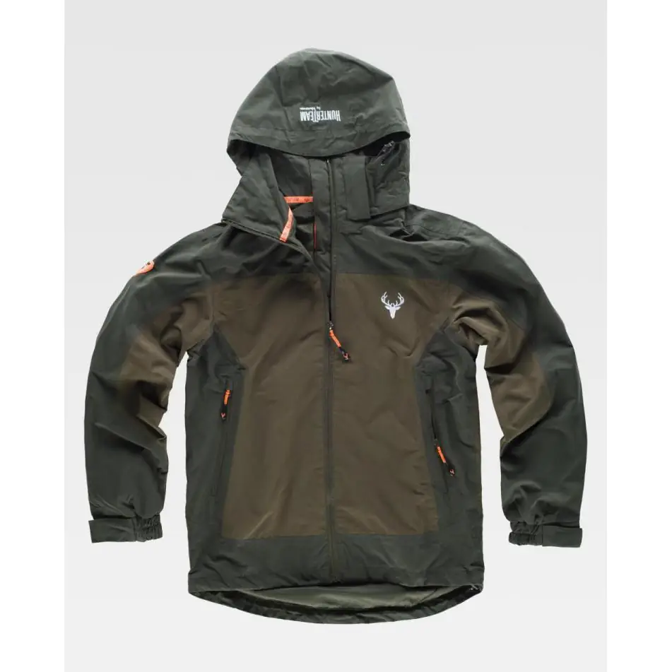 Chaqueta impermeable WorkTeam S8220 1 Chaqueta impermeable WorkTeam S8220, Verde bosque/Verde oliva, vista frontal