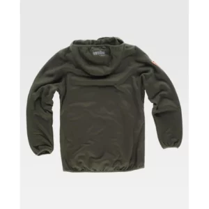 Chaqueta acolchada de camuflaje WorkTeam S8550, Verde caza/Camuflage marrón, vista trasera