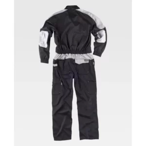Buzo WorkTeam WF1042, Negro/gris claro, vista posterior