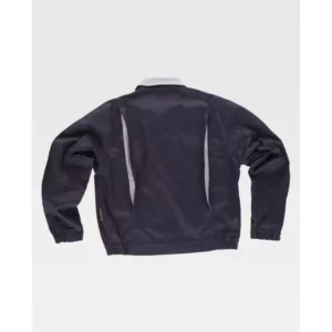 Cazadora combinada de algodón WorkTeam WF1160, Marino/Gris, vista trasera