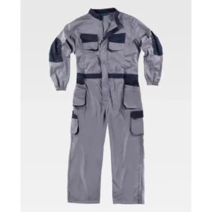 Buzo WorkTeam WF2620, Gris/Marino, vista frontal